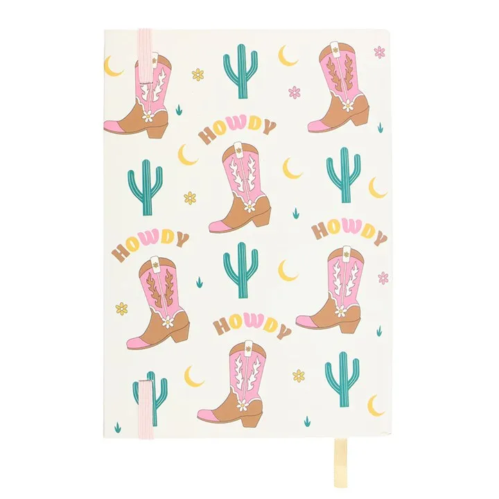 Western Cowboy Boot Notebook