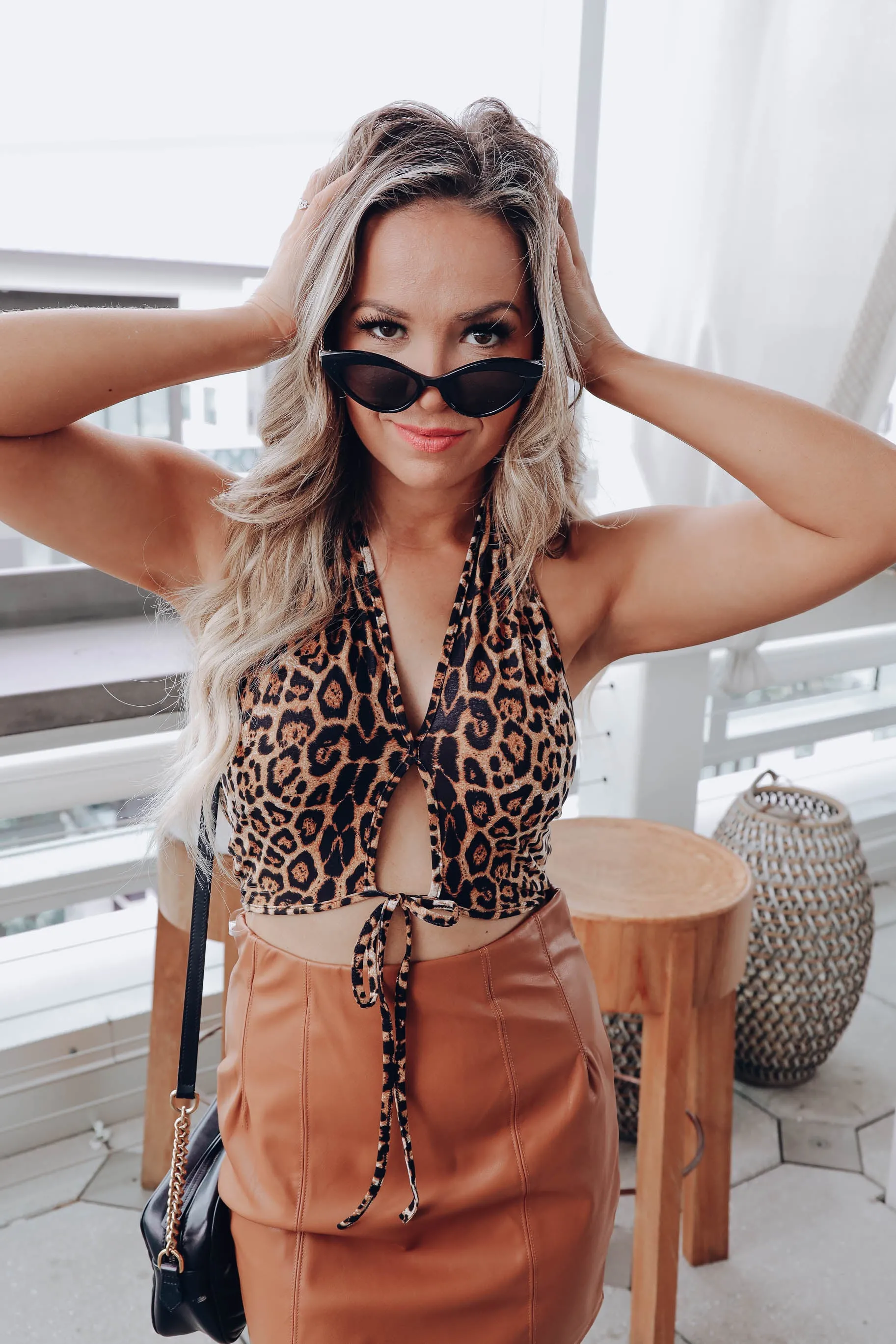 Wild Heaven Halter Top - Animal Print