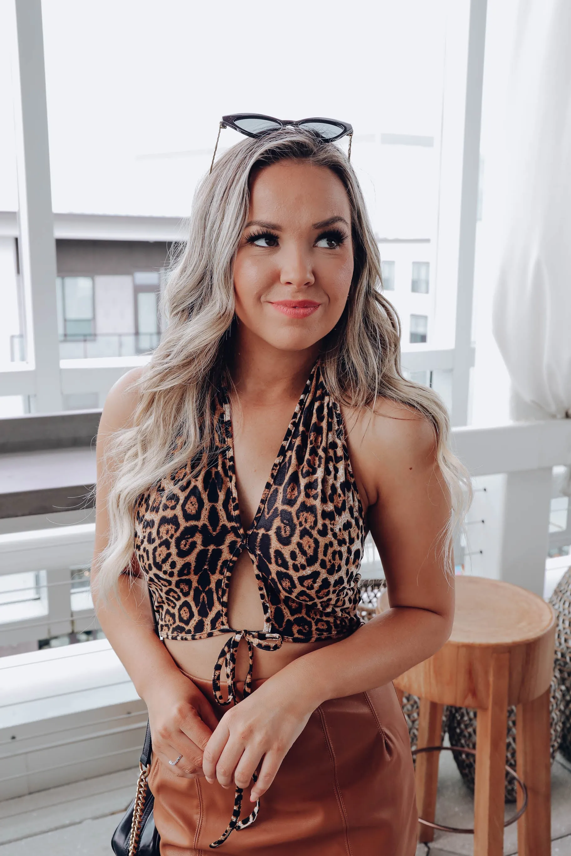 Wild Heaven Halter Top - Animal Print