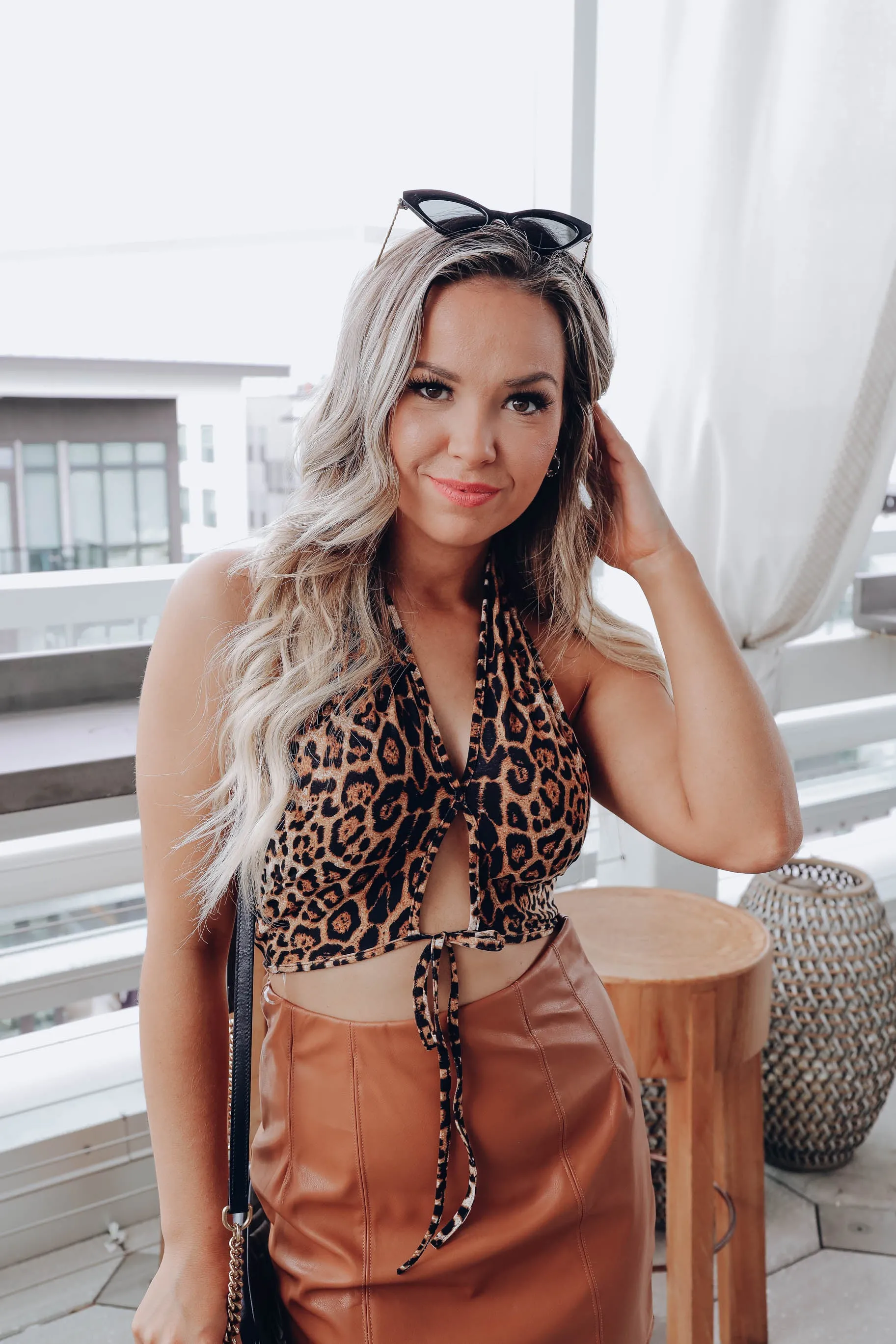 Wild Heaven Halter Top - Animal Print