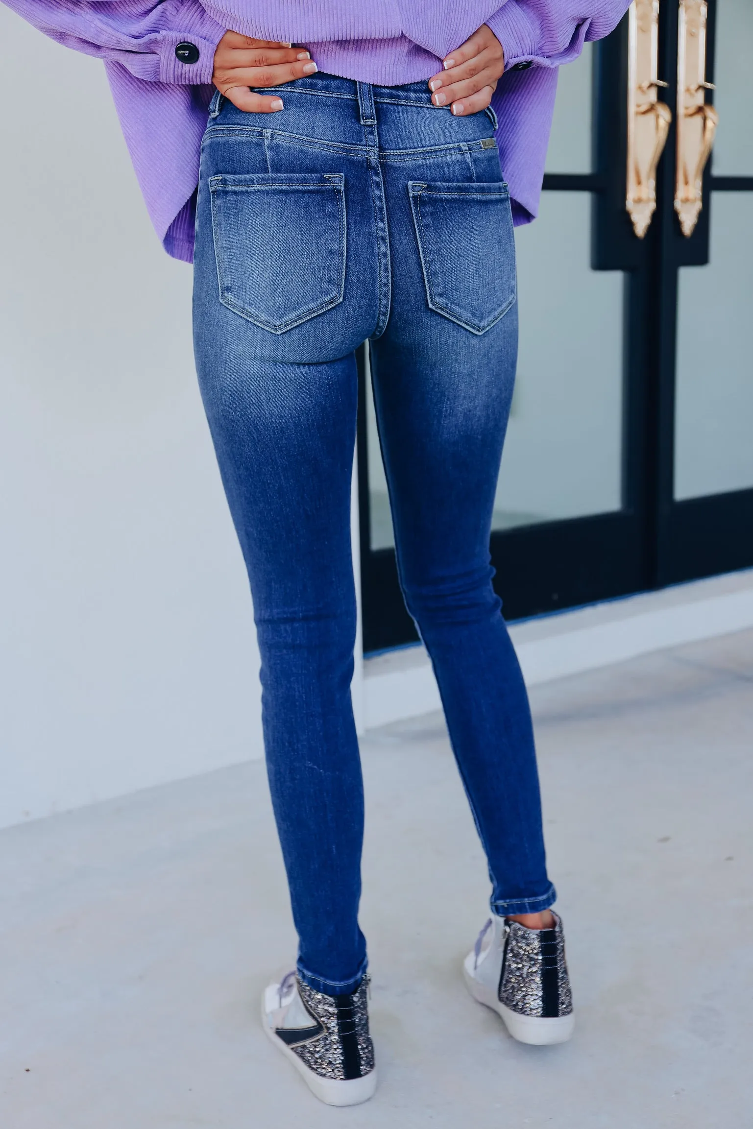 Wilmington High Rise Super Skinny Jeans - Dark