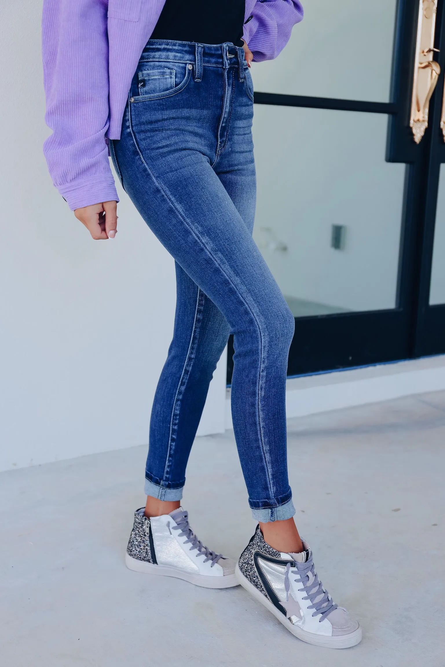 Wilmington High Rise Super Skinny Jeans - Dark