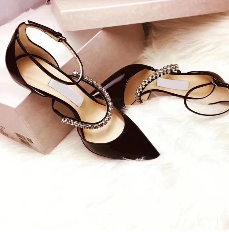 Woman Pointed Toe High Heels Slingback