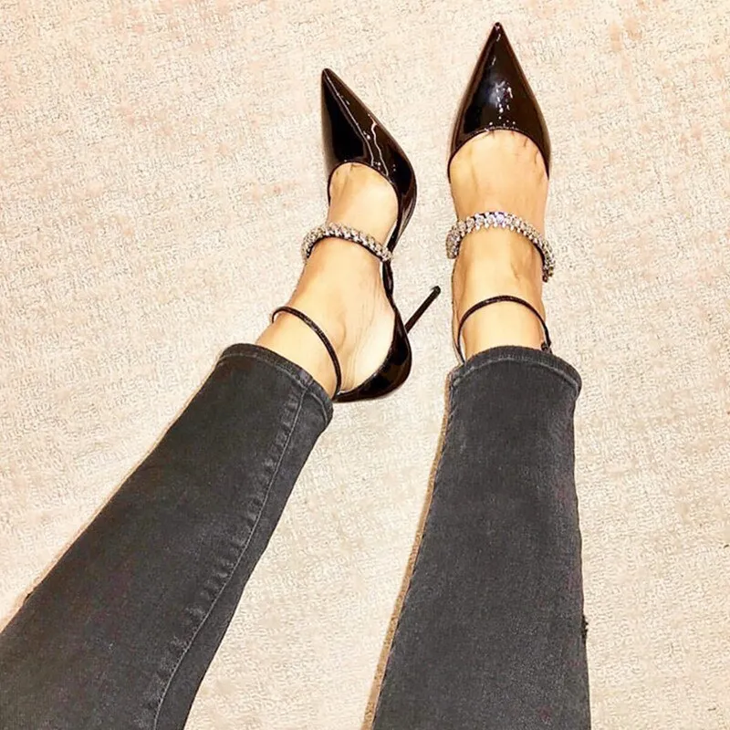 Woman Pointed Toe High Heels Slingback