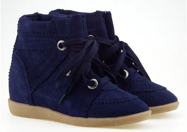 Women Breathable Height  Increasing Platform Shoes