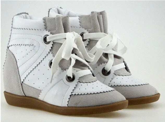 Women Breathable Height  Increasing Platform Shoes