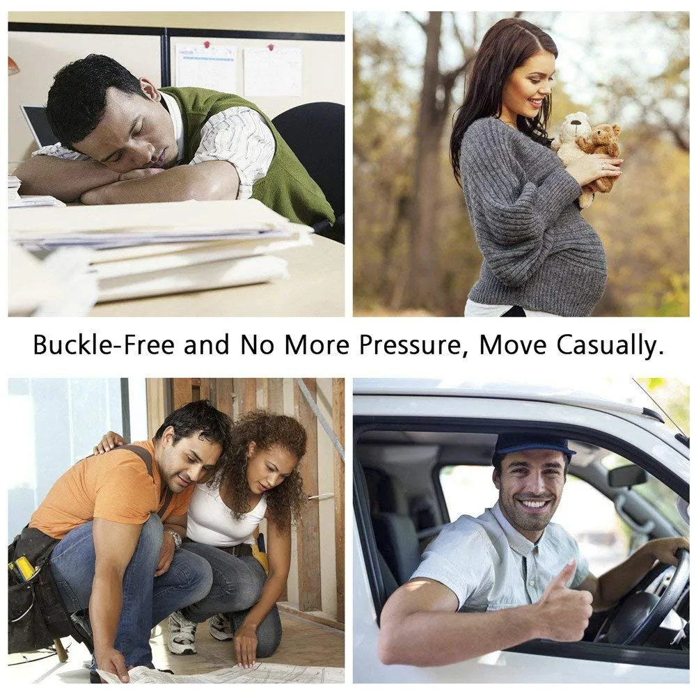 Women Invisible Belts Buckle Free Women Stretch Belt Elastic Waist Belt for Jeans Pants Dresses
