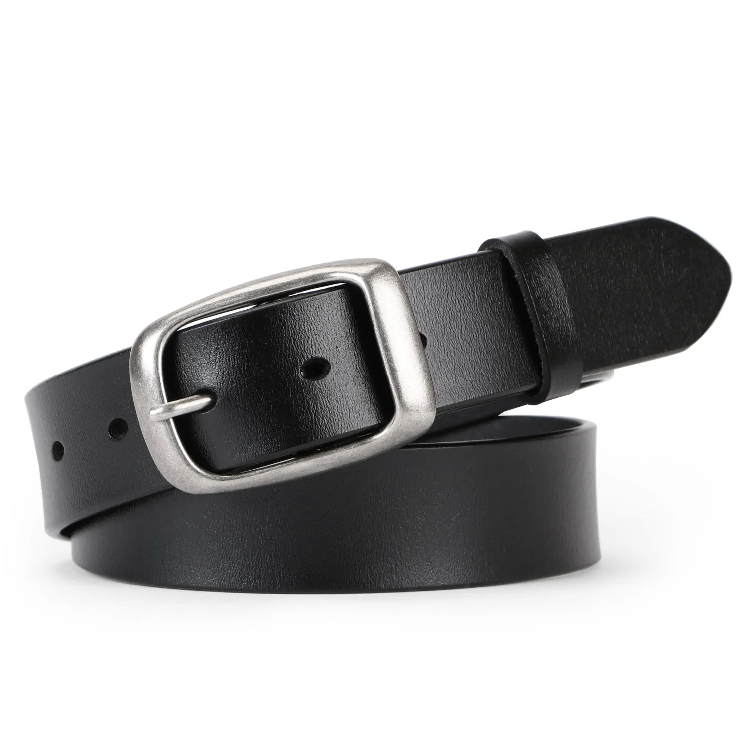 Women Leather Belt for Jeans Pants Ladies Dresses Belt Alloy Metal Buckle Belt for Women By JASGOOD