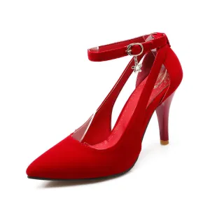 Women's Ankle Strap High Heel Pumps
