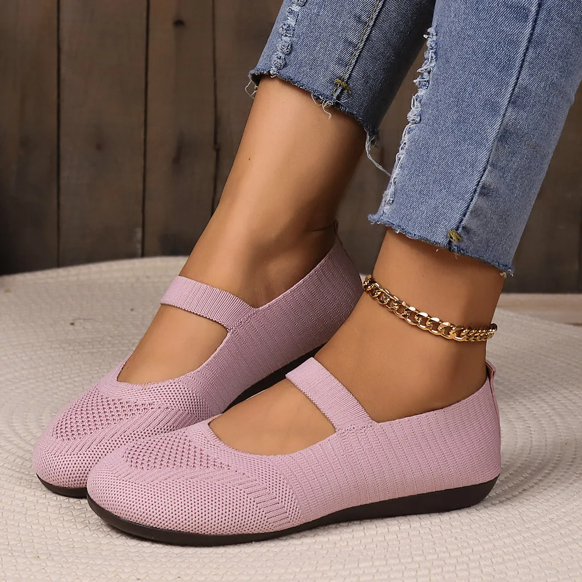 Women's Breathable Plus Size Soft Bottom Mom Shoes