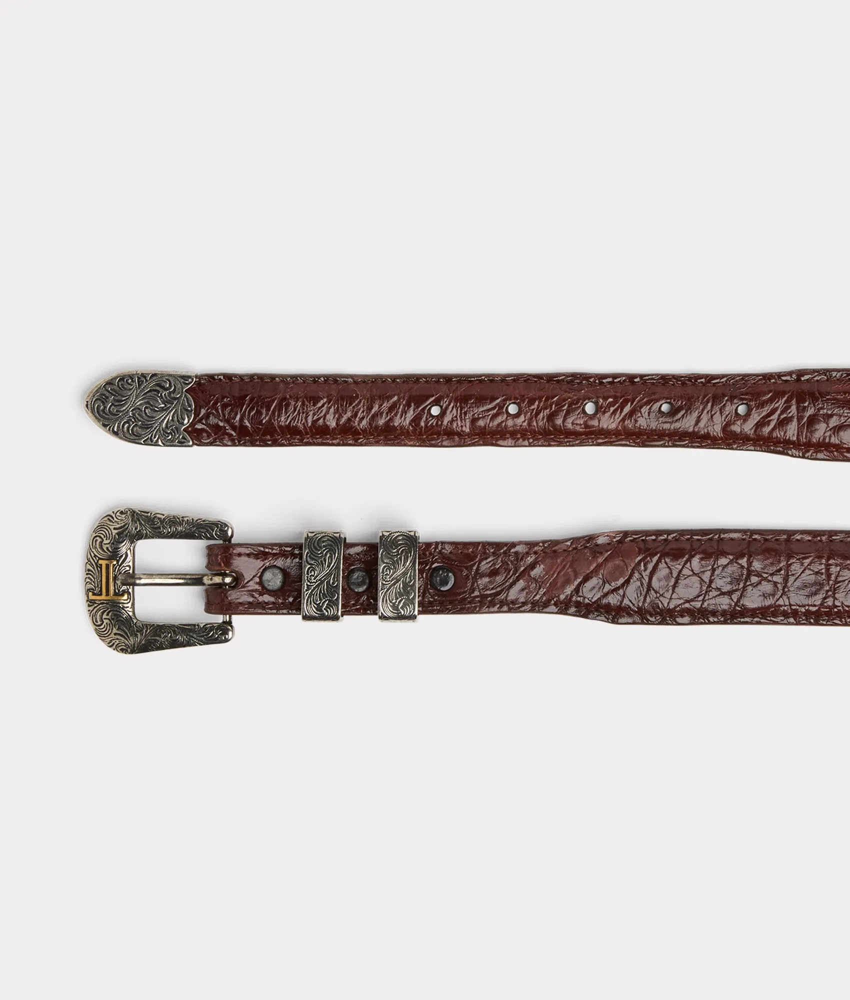 Women's Caiman Tapered Belt :: Sienna