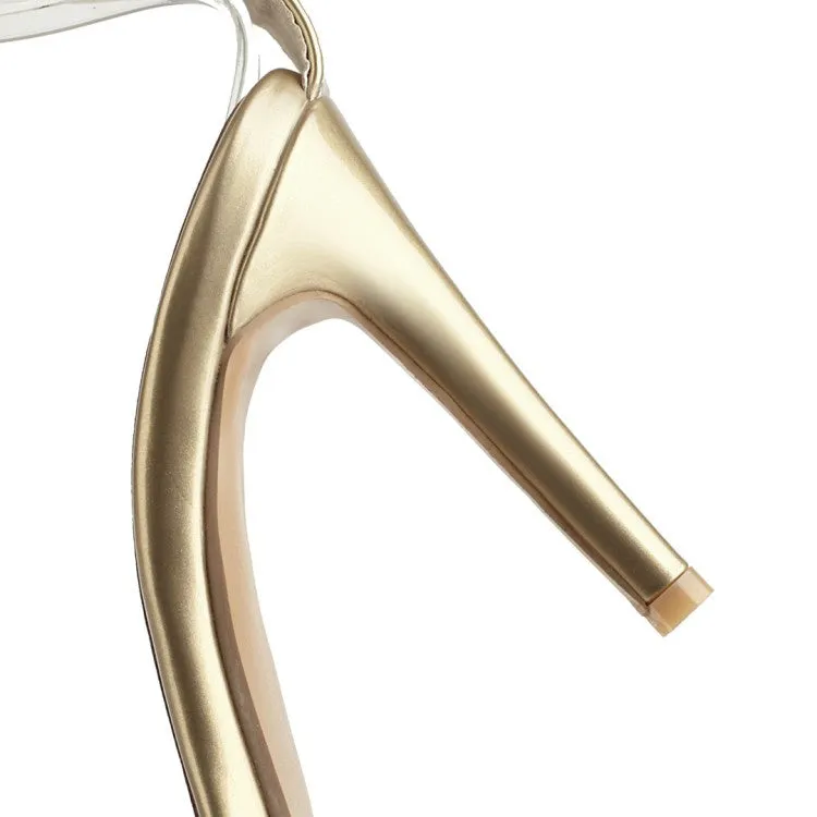 Women's Pearl Buckle Belt High Heel Stiletto Sandals