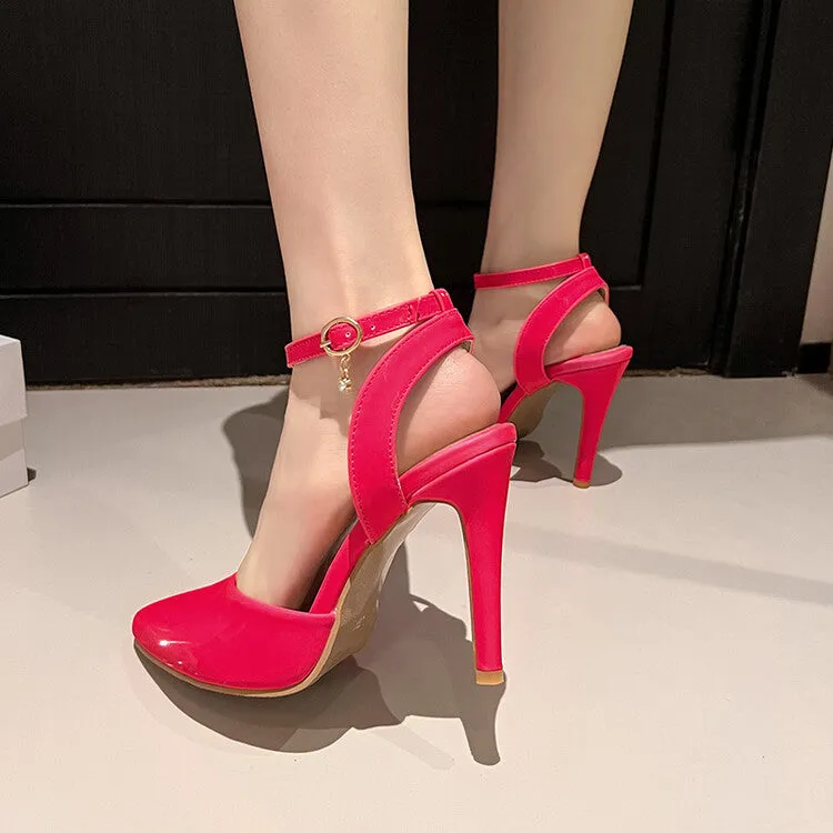 Women's Pointed Toe Ankle Strap Stiletto Heel Sandals