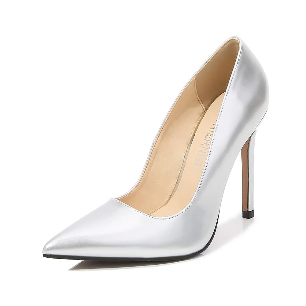 Women's Pointed Toe Shallow Stiletto Heel Pumps
