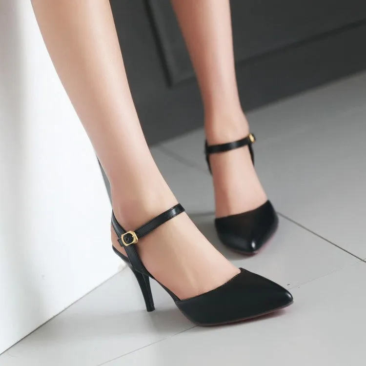 Women's Pointed Toe Stiletto High Heel Sandals
