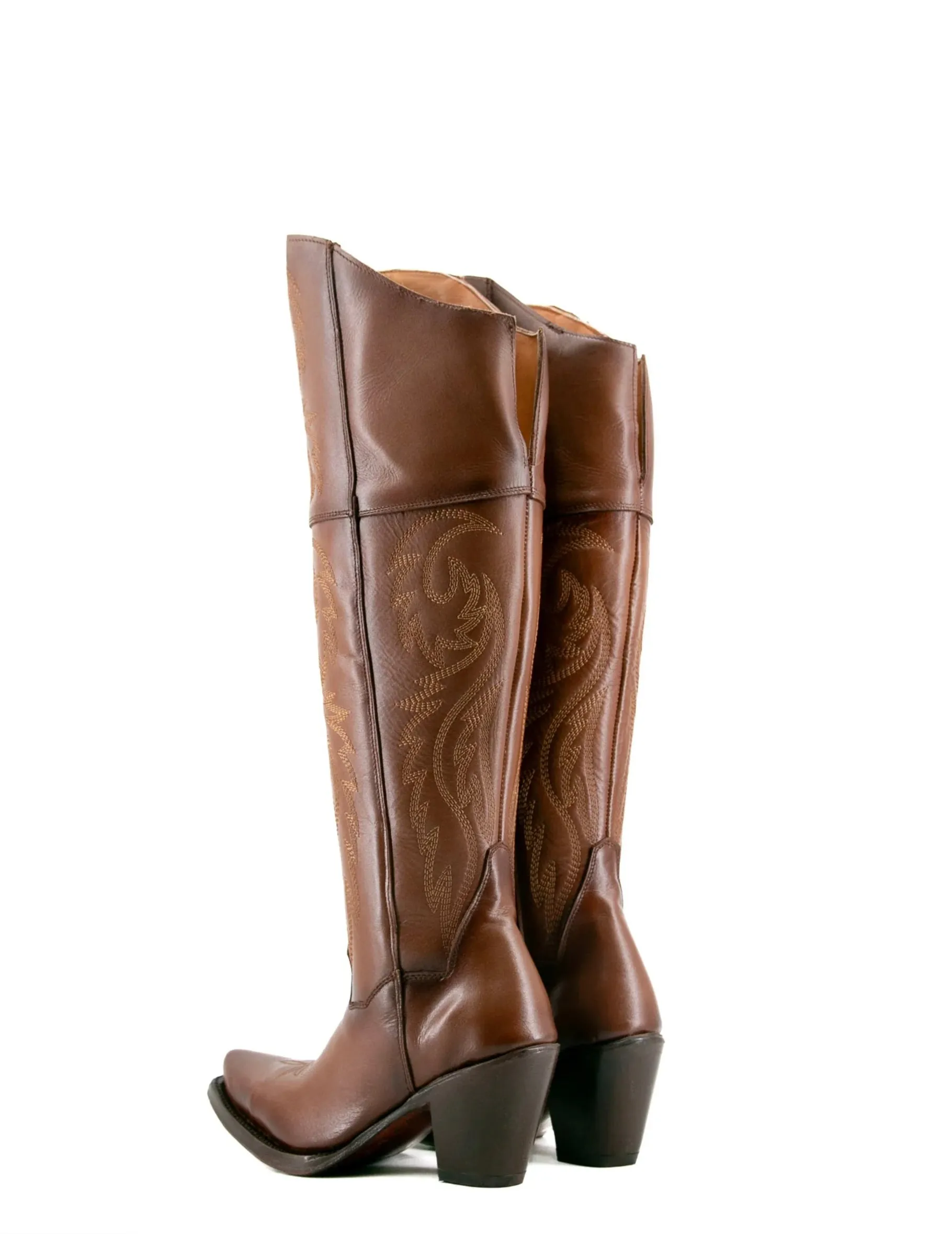 Women’s Rock’Em Blanca J Knee High Snip Toe Boots Napa Miel