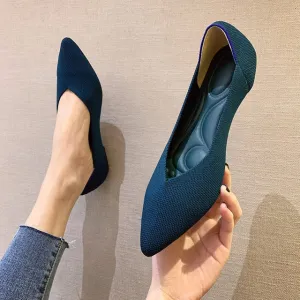 Women's Shoes Pumps Knitting Breathable Flat
