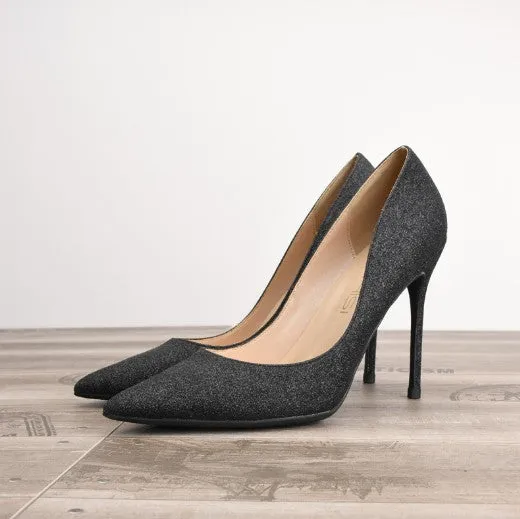 Women's Small Feet Glitter Heel Pumps DS68