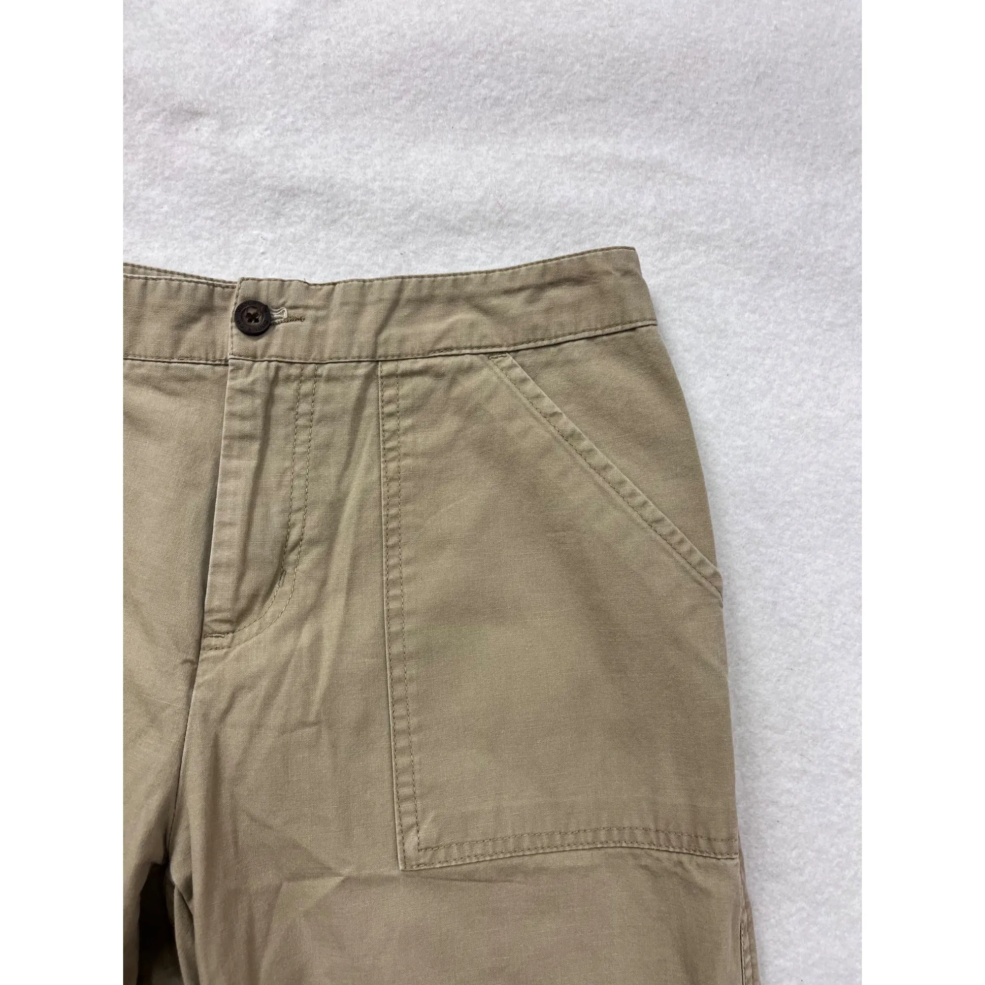 Woolrich Womens Khaki Pants Size 4 Relaxed Fit Casual Style With Pockets #6728