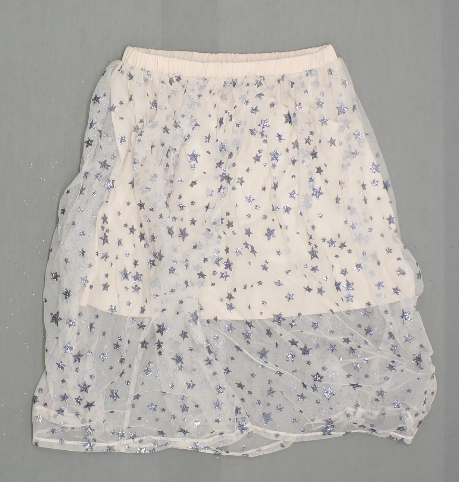 Xhilaration Women's Metallic Star Print Mesh Skirt