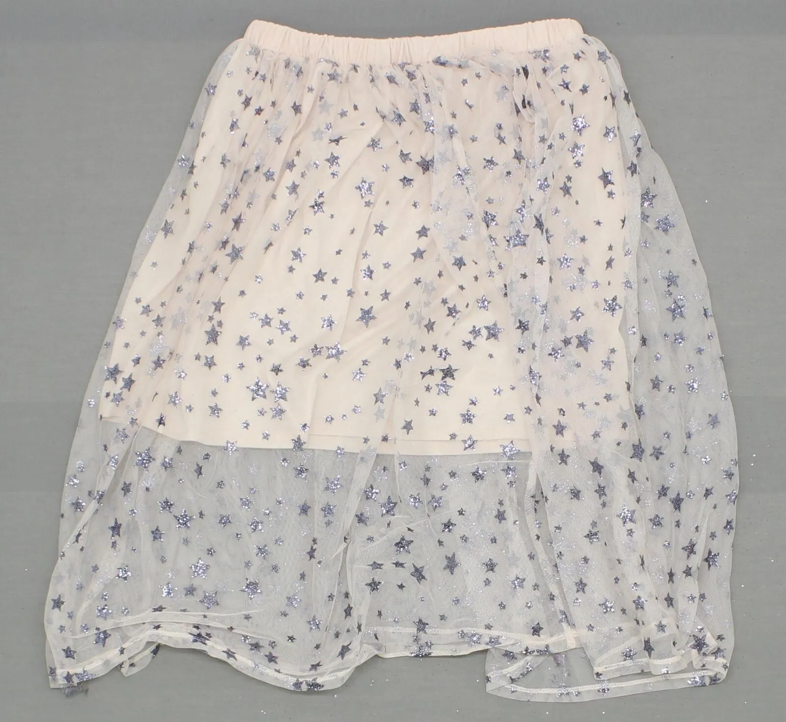 Xhilaration Women's Metallic Star Print Mesh Skirt